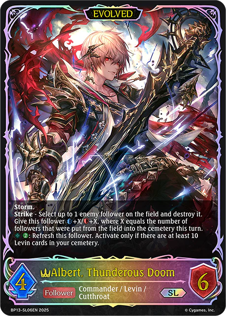 Albert, Thunderous Doom (Evolved) - BP-13: Worldreaver's Descent & Dominion of Darkness
