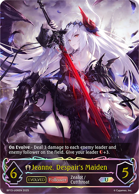 Jeanne, Despair's Maiden (Evolved) - BP-13: Worldreaver's Descent & Dominion of Darkness