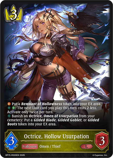 Octrice, Hollow Usurpation (Reprint) - BP-19/20: Eightfold Retribution & Omens and Heirs