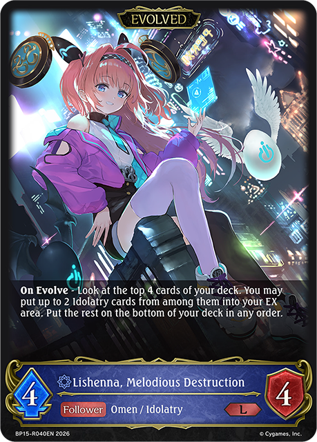 Lishenna, Melodious Destruction (Evolved) (Reprint) - BP-19/20: Eightfold Retribution & Omens and Heirs