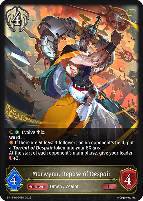 Marwynn, Repose of Despair - BP-19/20: Eightfold Retribution & Omens and Heirs