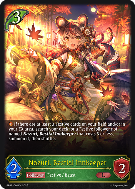 Nazuri, Bestial Innkeeper - BP-16: New World Genesis