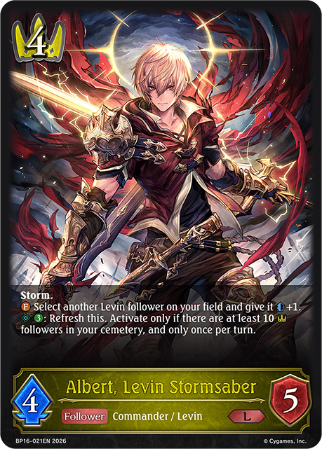 Albert, Levin Stormsaber - BP-16: New World Genesis