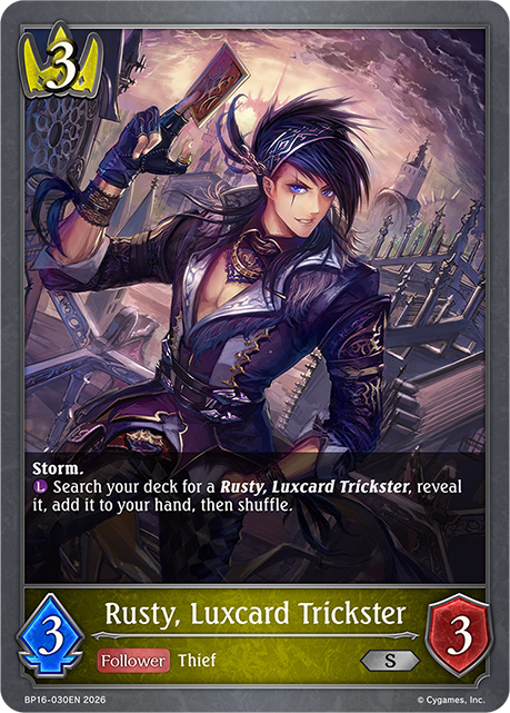 Rusty, Luxcard Trickster - BP-16: New World Genesis