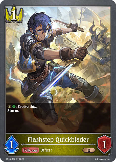 Flashstep Quickblader - BP-16: New World Genesis