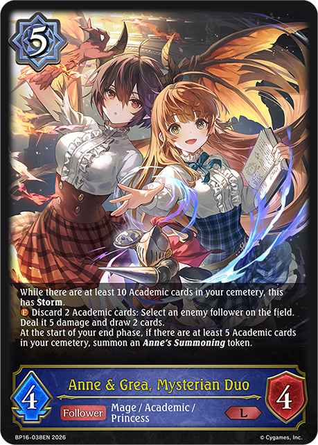 Anne & Grea, Mysterian Duo - BP-16: New World Genesis