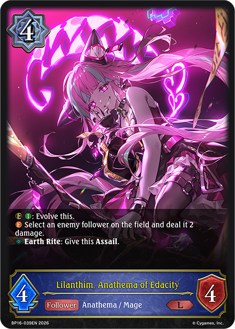 Lilanthim, Anathema of Edacity - BP-16: New World Genesis