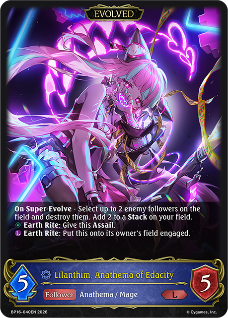Lilanthim, Anathema of Edacity (Evolved) - BP-16: New World Genesis