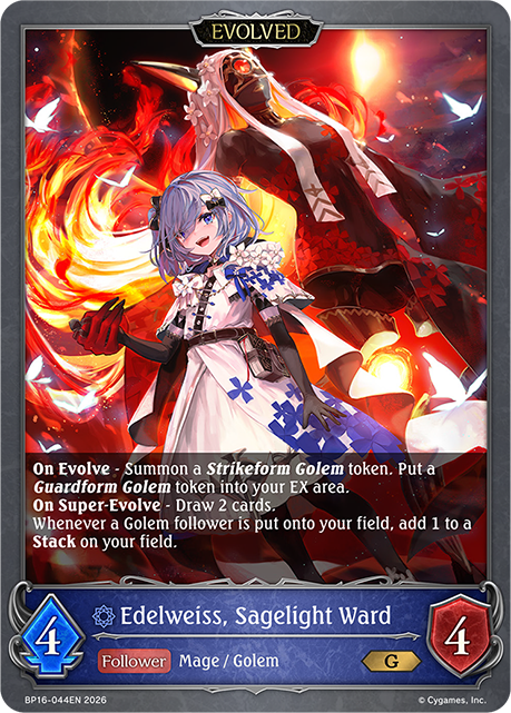 Edelweiss, Sagelight Ward (Evolved) - BP-16: New World Genesis
