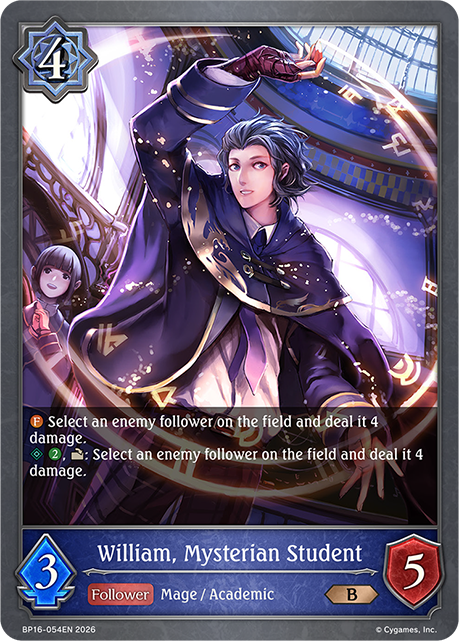 William, Mysterian Student - BP-16: New World Genesis