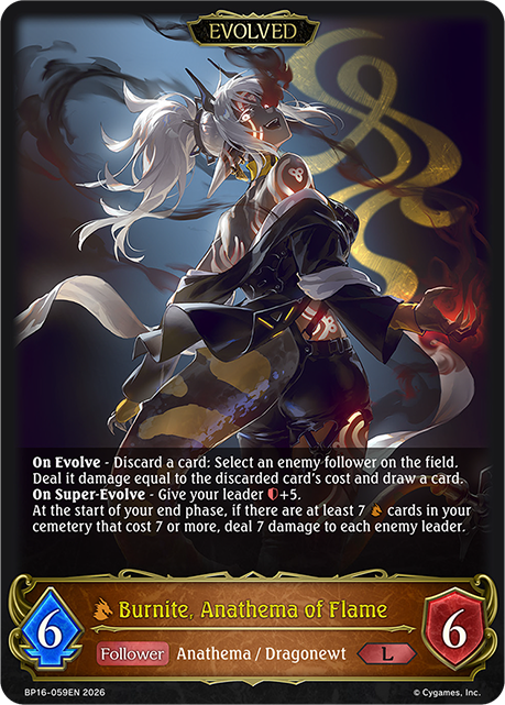 Burnite, Anathema of Flame (Evolved) - BP-16: New World Genesis