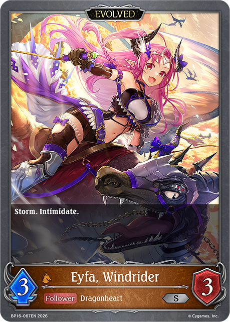 Eyfa, Windrider (Evolved) - BP-16: New World Genesis