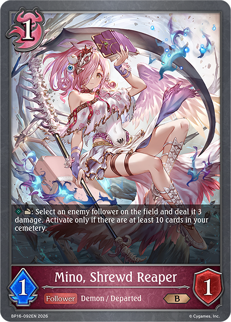 Mino, Shrewd Reaper - BP-16: New World Genesis