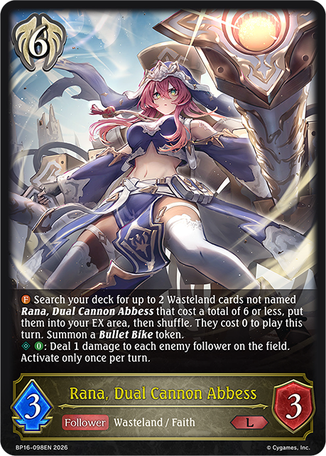 Rana, Dual Cannon Abbess - BP-16: New World Genesis