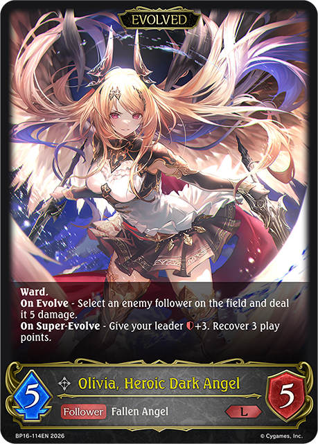 Olivia, Heroic Dark Angel (Evolved) - BP-16: New World Genesis