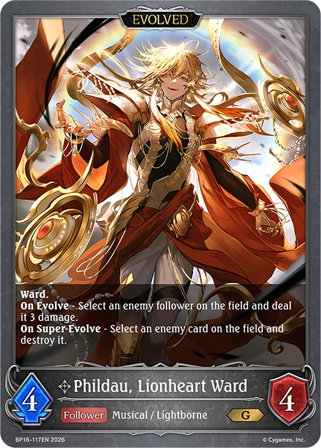 Phildau, Lionheart Ward (Evolved) - BP-16: New World Genesis