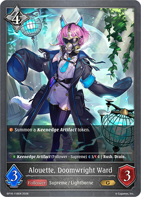 Alouette, Doomwright Ward - BP-16: New World Genesis