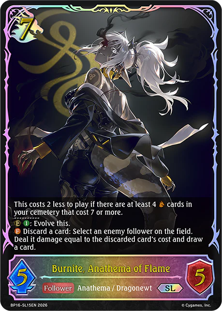 Burnite, Anathema of Flame - BP-16: New World Genesis
