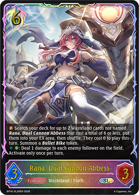 Rana, Dual Cannon Abbess - BP-16: New World Genesis