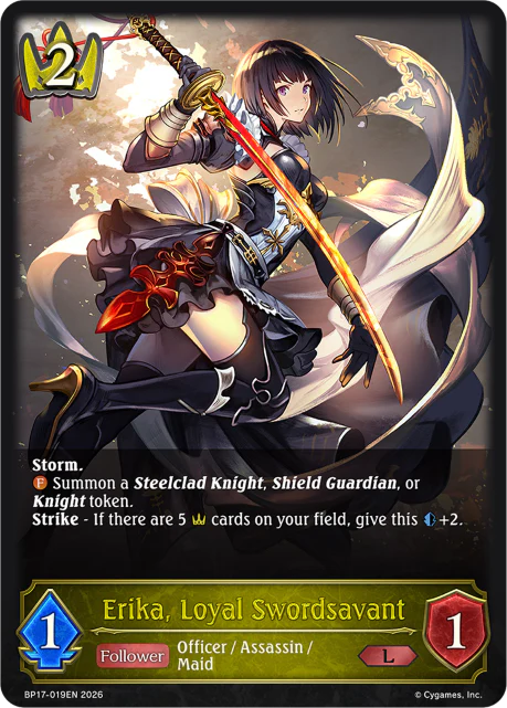 Erika, Loyal Swordsavant - BP-17: Convergent Destinies