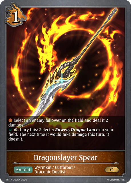 Dragonslayer Spear - BP-17: Convergent Destinies