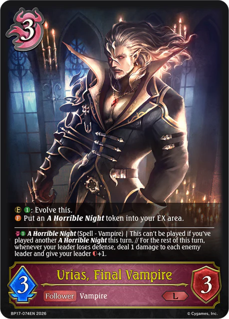 Urias, Final Vampire - BP-17: Convergent Destinies