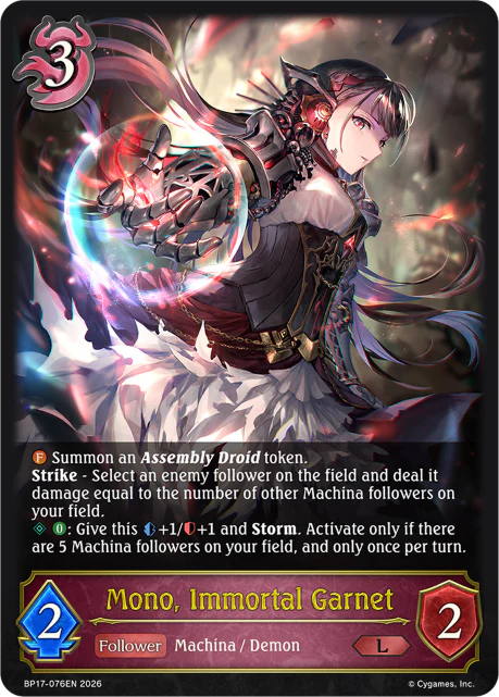 Mono, Immortal Garnet - BP-17: Convergent Destinies