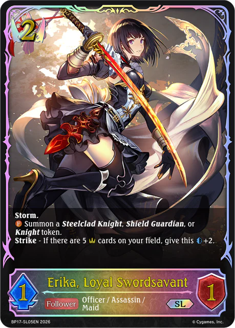 Erika, Loyal Swordsavant - BP-17: Convergent Destinies