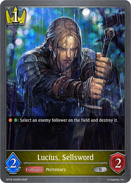 Lucius, Sellsword - BP-18: Neometropolis