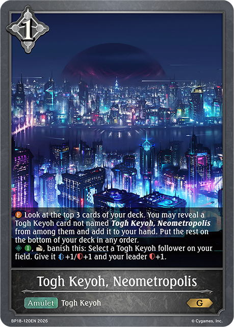 Togh Keyoh, Neometropolis - BP-18: Neometropolis