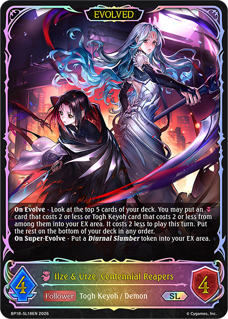 Ilze & Urze, Centennial Reapers (Evolved) - BP-18: Neometropolis