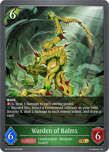Warden of Balms - BP-19/20: Eightfold Retribution & Omens and Heirs