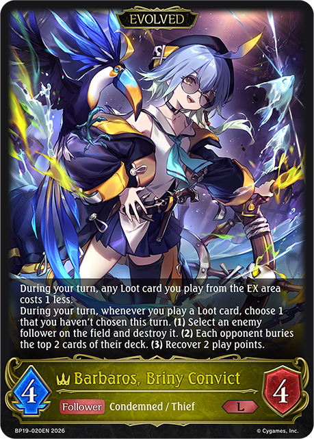 Barbaros, Briny Convict (Evolved) - BP-19/20: Eightfold Retribution & Omens and Heirs