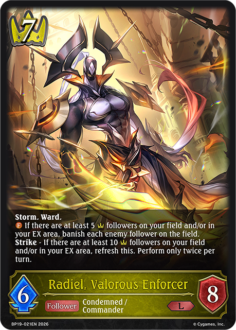Radiel, Valorous Enforcer - BP-19/20: Eightfold Retribution & Omens and Heirs