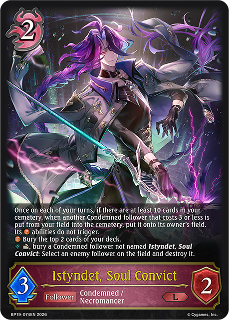 Istyndet, Soul Convict - BP-19/20: Eightfold Retribution & Omens and Heirs