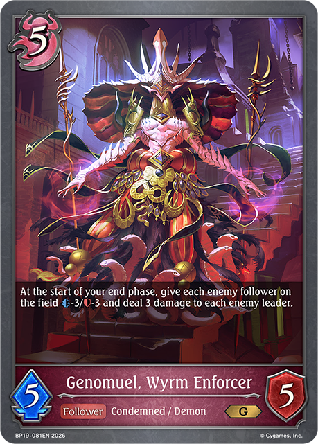 Genomuel, Wyrm Enforcer - BP-19/20: Eightfold Retribution & Omens and Heirs