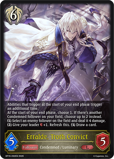 Erralde, Troth Convict - BP-19/20: Eightfold Retribution & Omens and Heirs