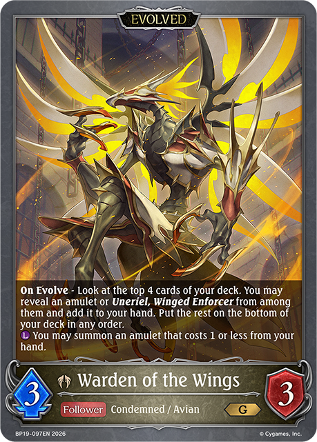 Warden of the Wings (Evolved) - BP-19/20: Eightfold Retribution & Omens and Heirs