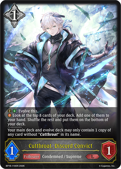 Cutthroat, Discord Convict - BP-19/20: Eightfold Retribution & Omens and Heirs