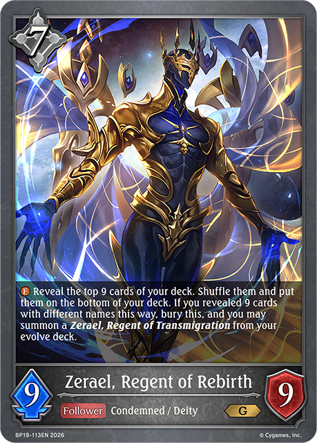 Zerael, Regent of Rebirth - BP-19/20: Eightfold Retribution & Omens and Heirs