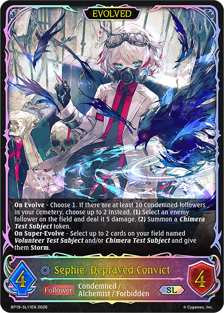 Sephie, Depraved Convict (Evolved) - BP-19/20: Eightfold Retribution & Omens and Heirs
