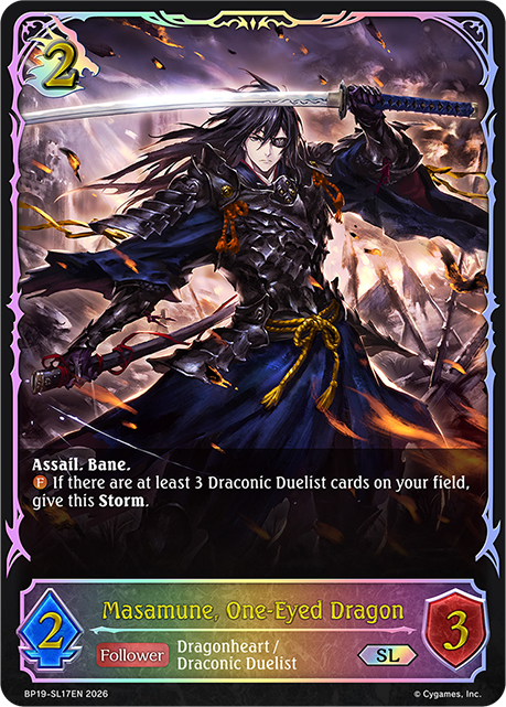 Masamune, One-Eyed Dragon - BP-19/20: Eightfold Retribution & Omens and Heirs