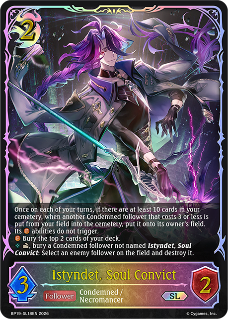 Istyndet, Soul Convict - BP-19/20: Eightfold Retribution & Omens and Heirs