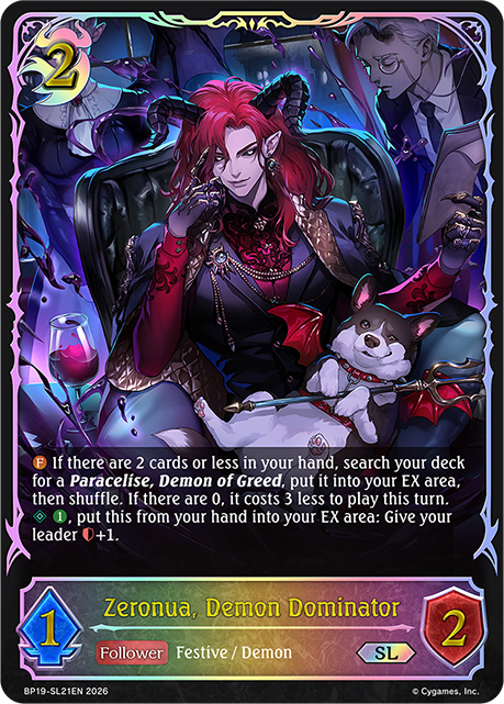 Zeronua, Demon Dominator - BP-19/20: Eightfold Retribution & Omens and Heirs