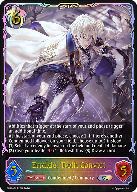 Erralde, Troth Convict - BP-19/20: Eightfold Retribution & Omens and Heirs