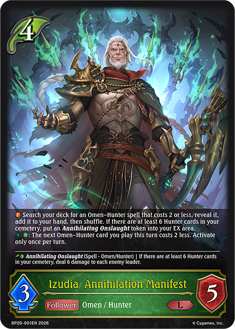 Izudia, Annihilation Manifest - BP-19/20: Eightfold Retribution & Omens and Heirs