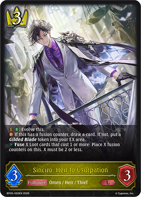 Sinciro, Heir to Usurpation - BP-19/20: Eightfold Retribution & Omens and Heirs