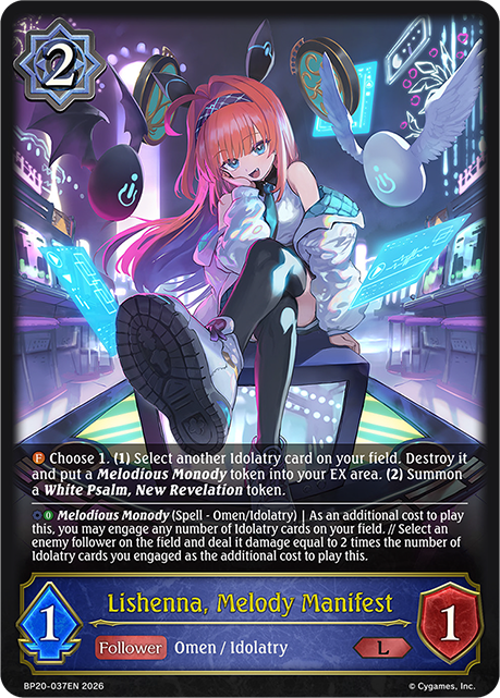Lishenna, Melody Manifest - BP-19/20: Eightfold Retribution & Omens and Heirs