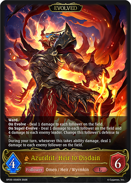 Azurifrit, Heir to Disdain (Evolved) - BP-19/20: Eightfold Retribution & Omens and Heirs