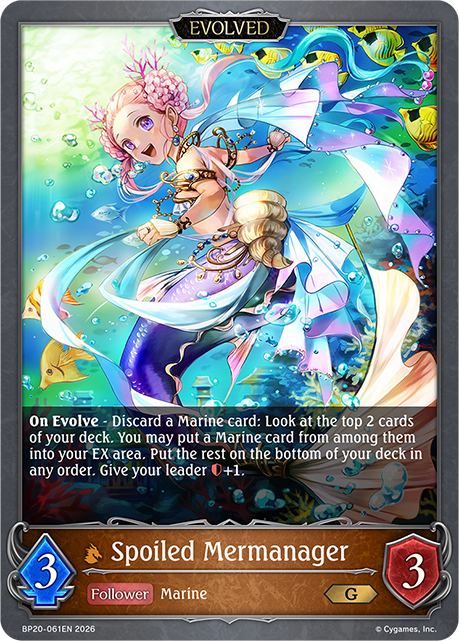 Spoiled Mermanager (Evolved) - BP-19/20: Eightfold Retribution & Omens and Heirs